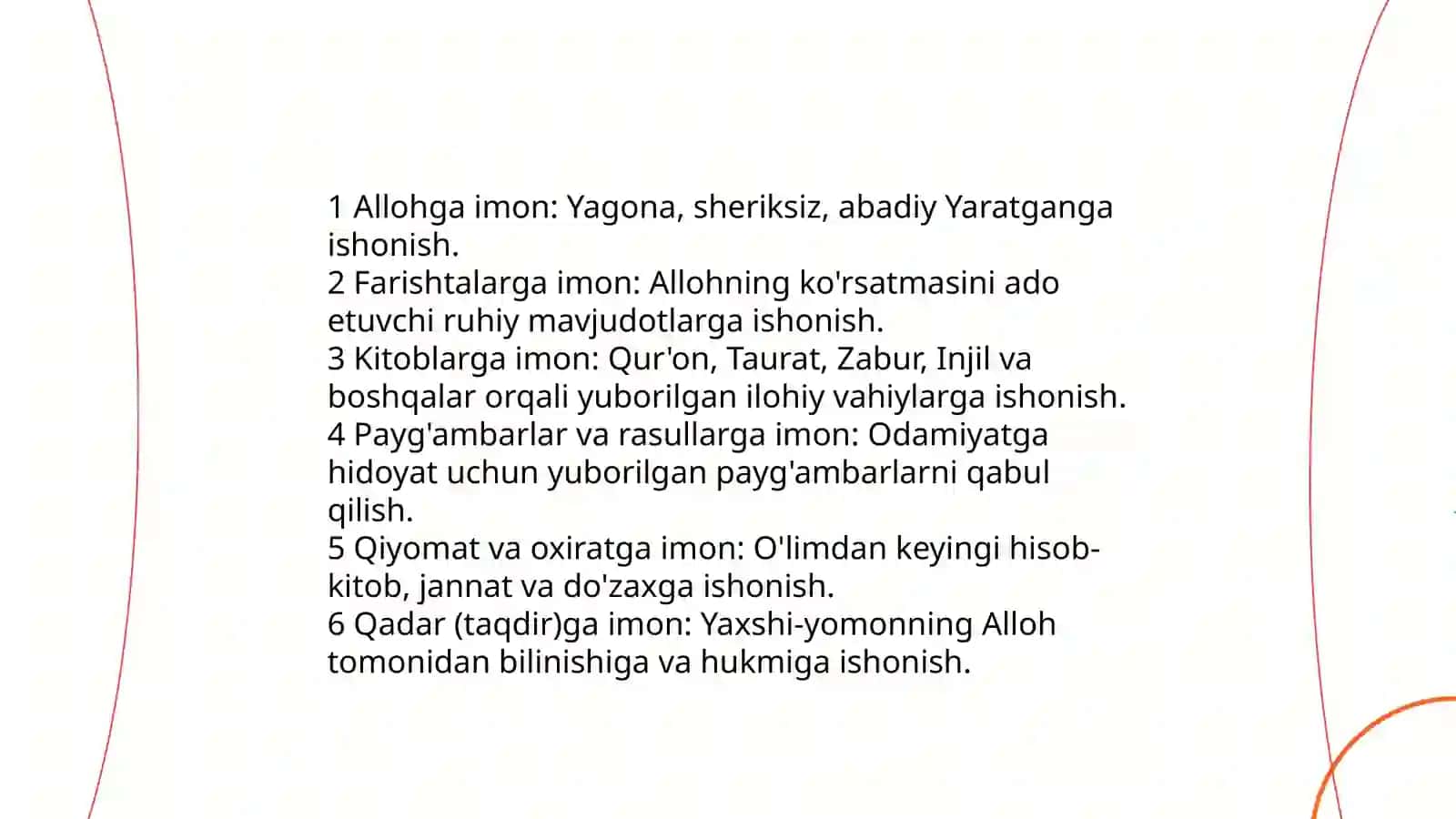 Islomning besh ustuni 4