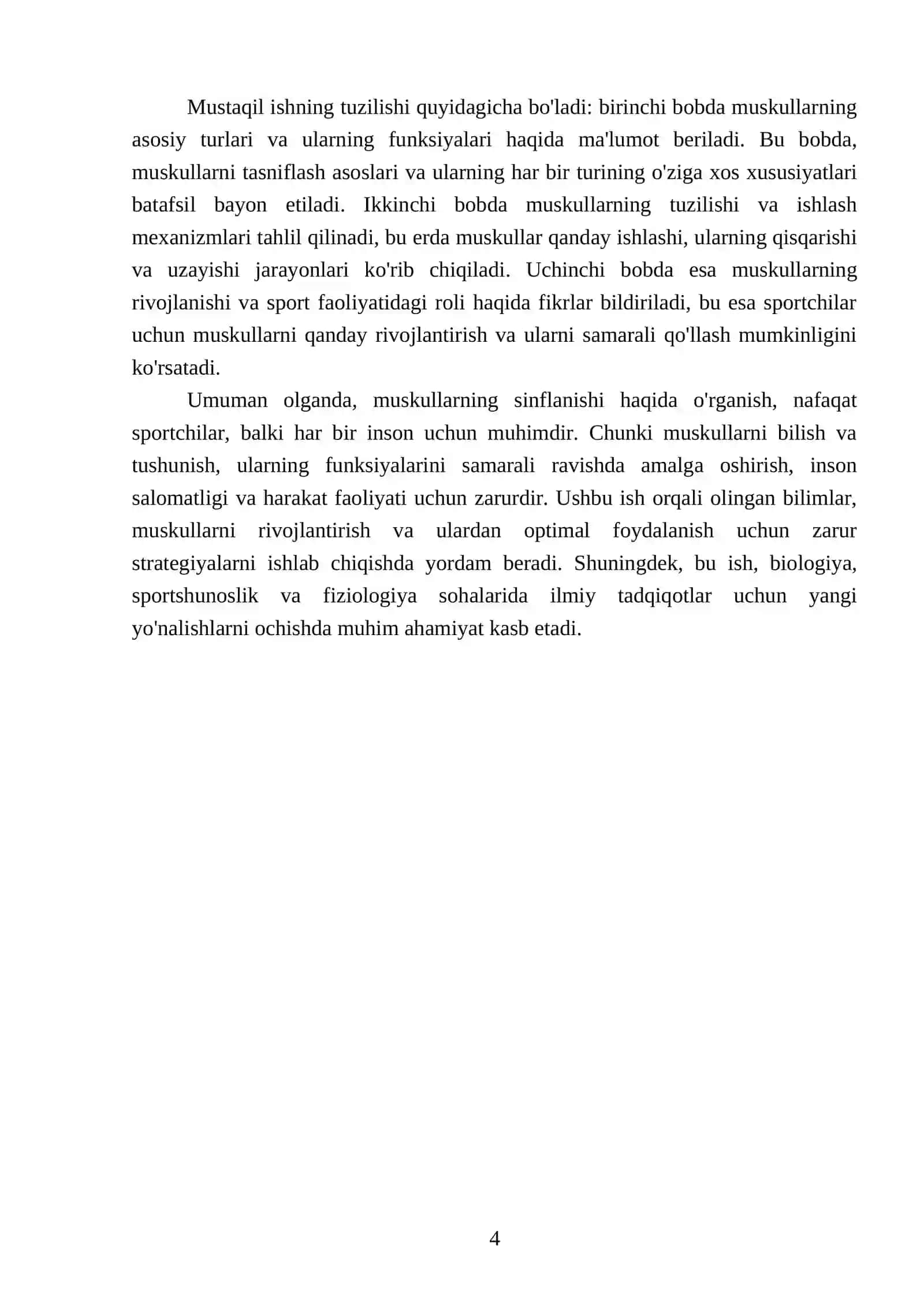 Muskullarning sinflanishi 4
