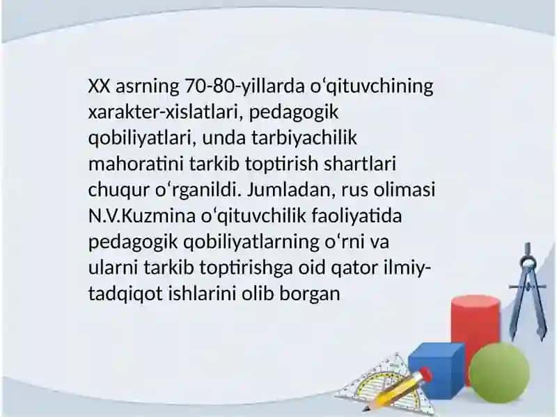 Pedagogik qobiliyat va uning tuzilishi 4