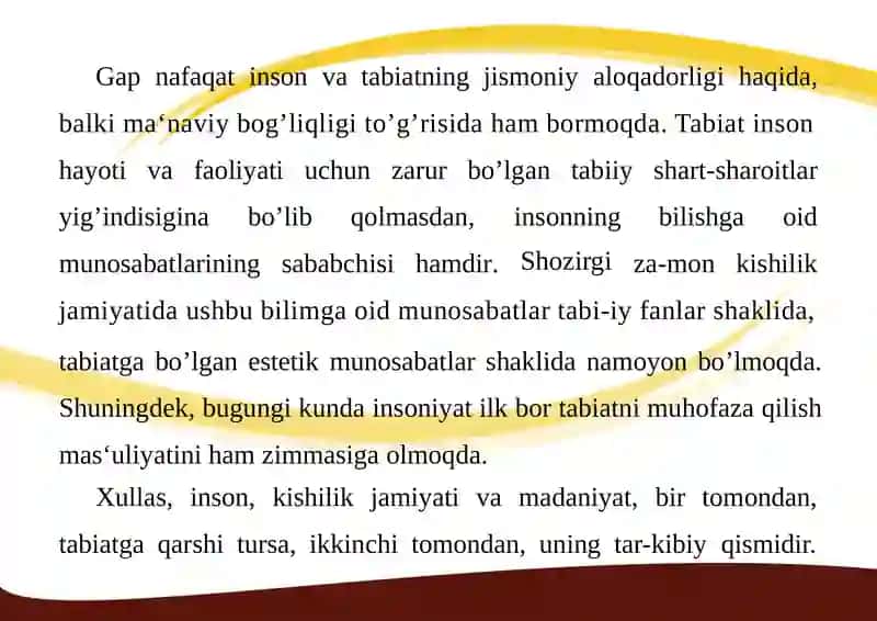 TABIAT VA EKOLOGIYA 4