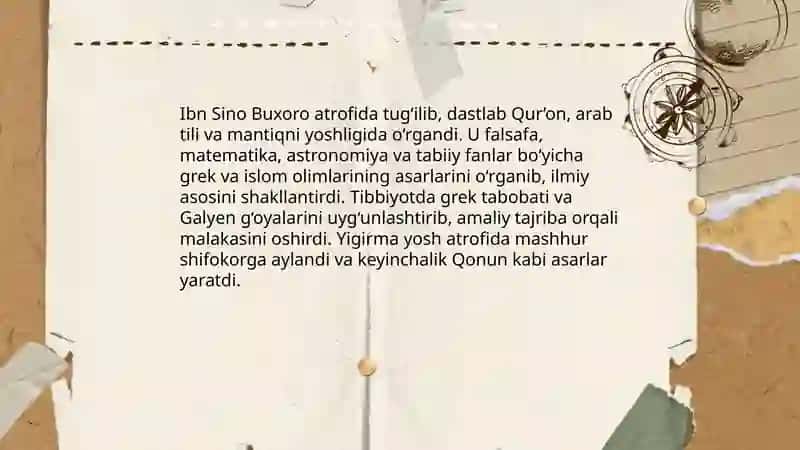 Ibn Sino hayoti, tibbiyot rivojlanishiga qo'shgan hissasi 4