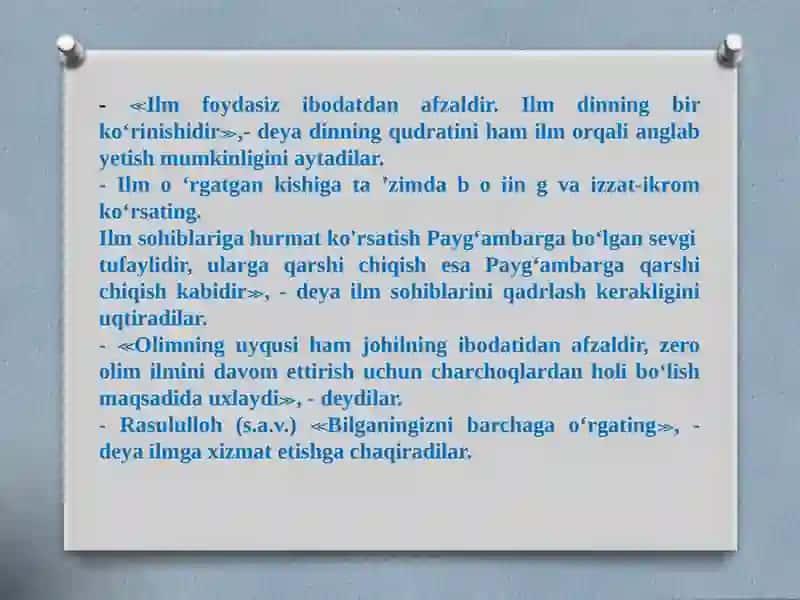 Xalq pedagogikasi didiniy ta’limotlar 4