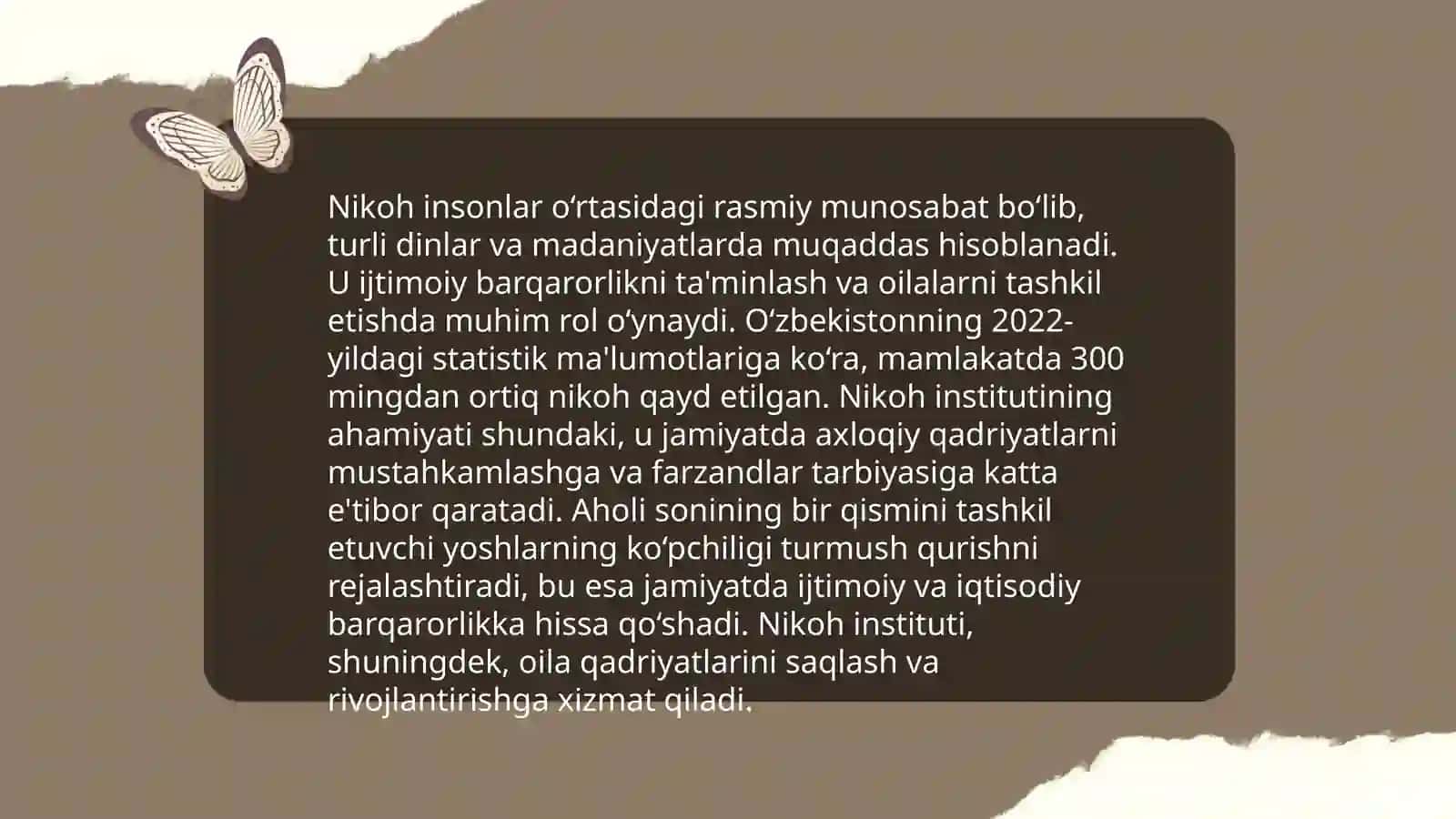 Islomda oila tushunchasi va uning ahamiyati Raximboyeva Gavhar 4