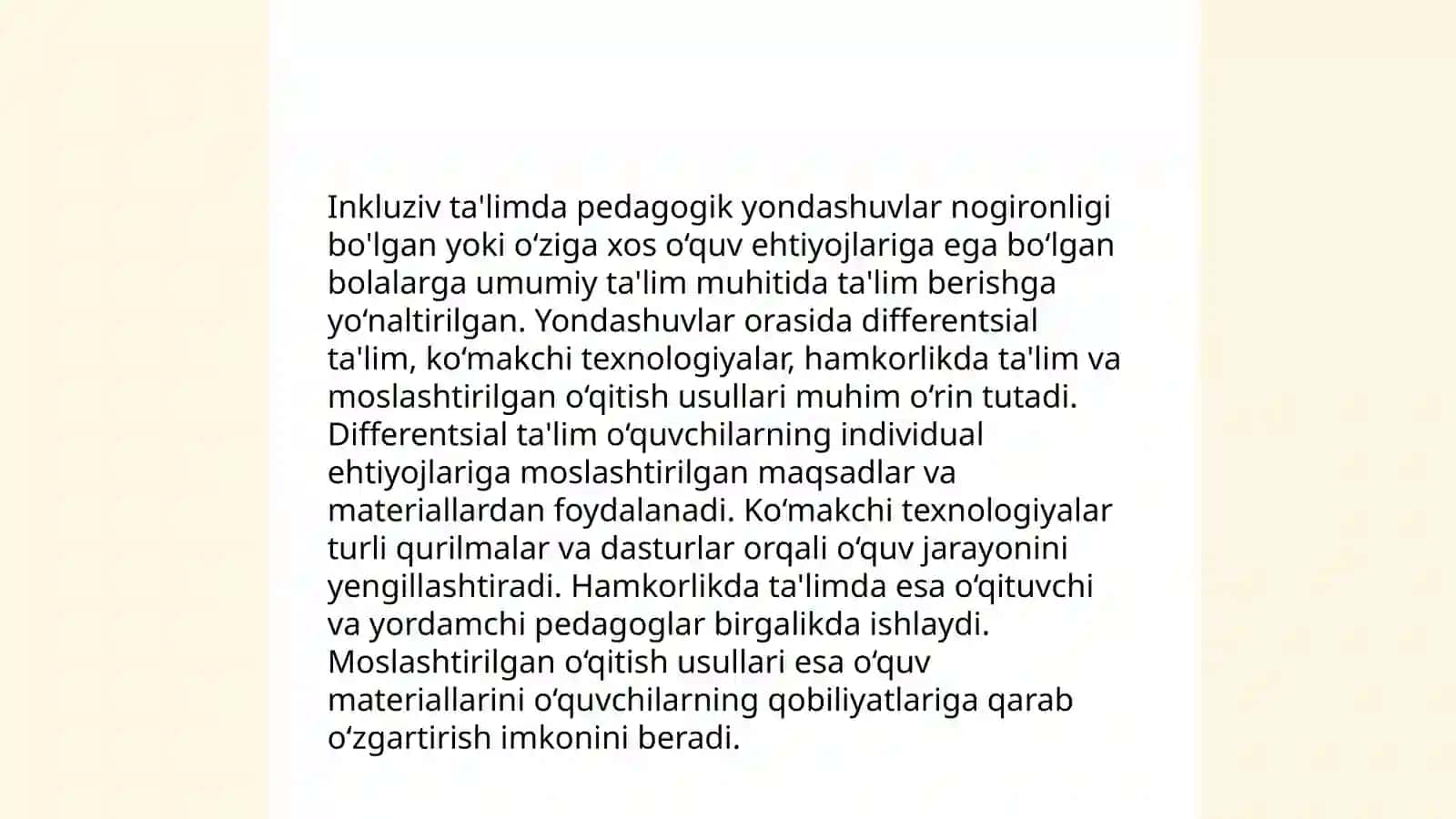Inkluziv ta'limni tashkil etishning pedagogik-- psixologik aspektlari 4