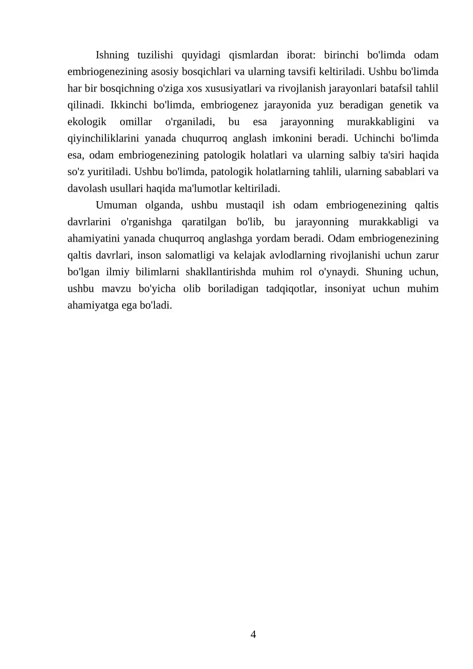 Odam embriogenezining qaltis davrlari 4