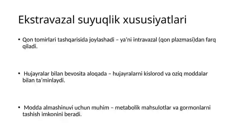 Organizmning ekstravazal suyuqliklari 4