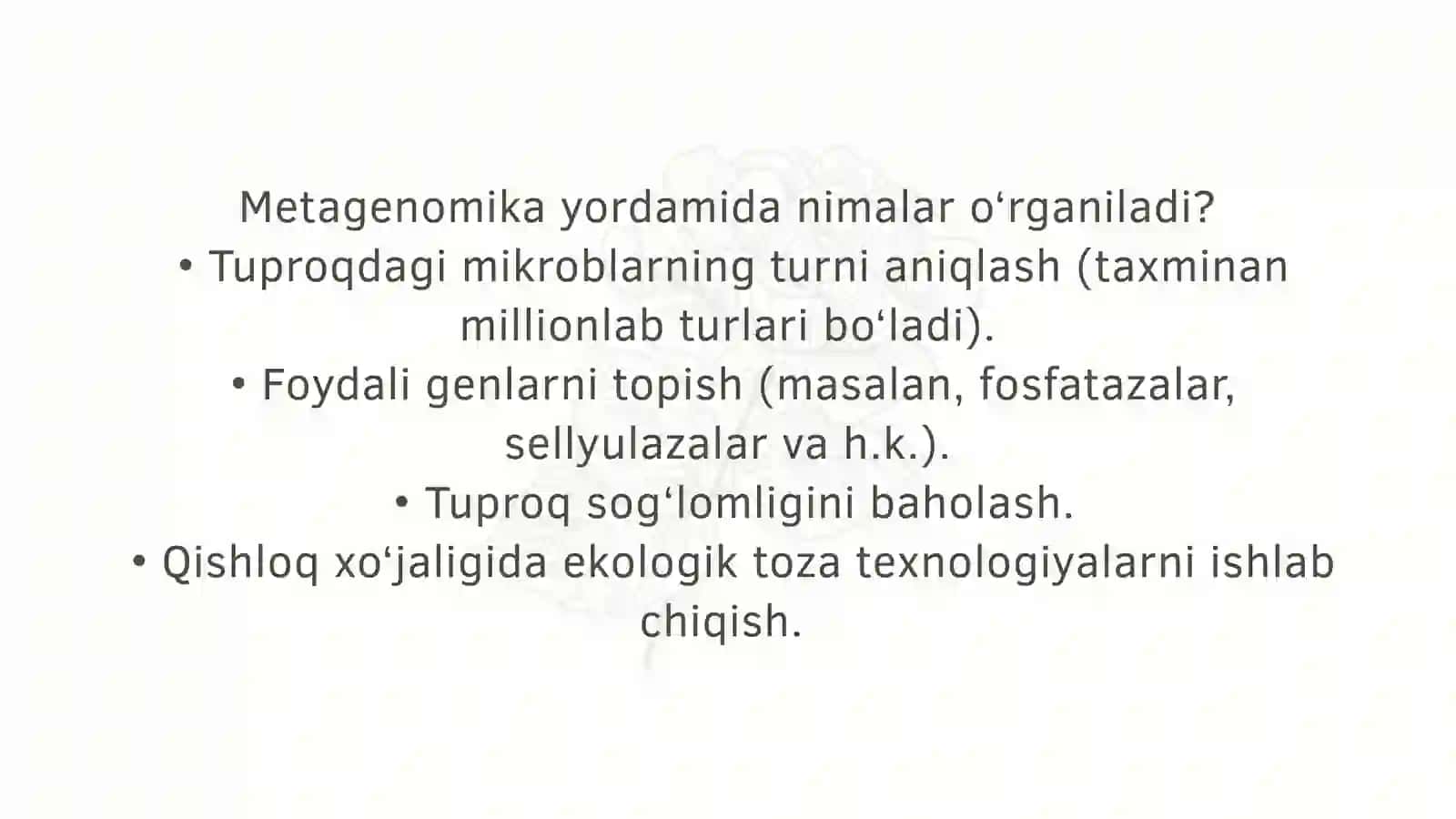 Metagenomika nima 4