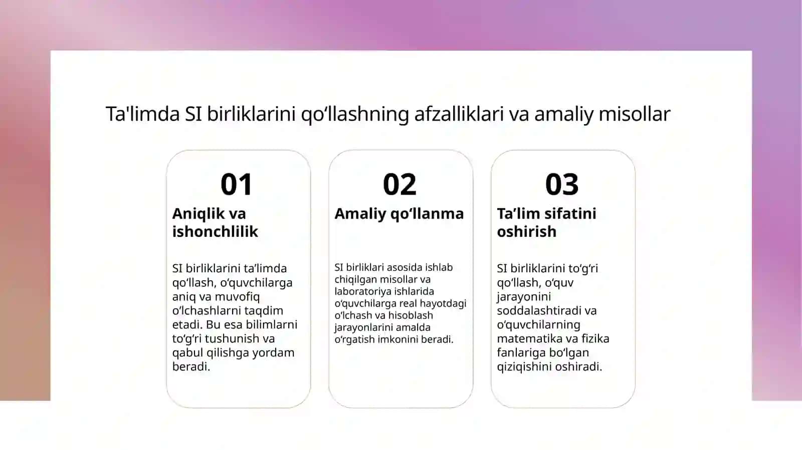 O‘qituvchilar uchun SI vositalari haqida umumiy ma’lumot 4