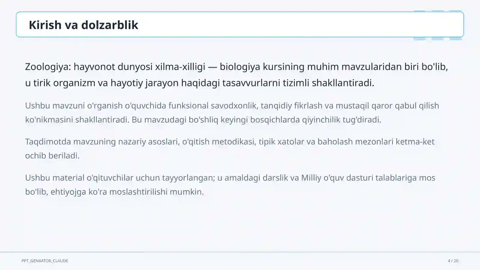 Zoologiya: hayvonot dunyosi xilma-xilligi (7-sinf) 4