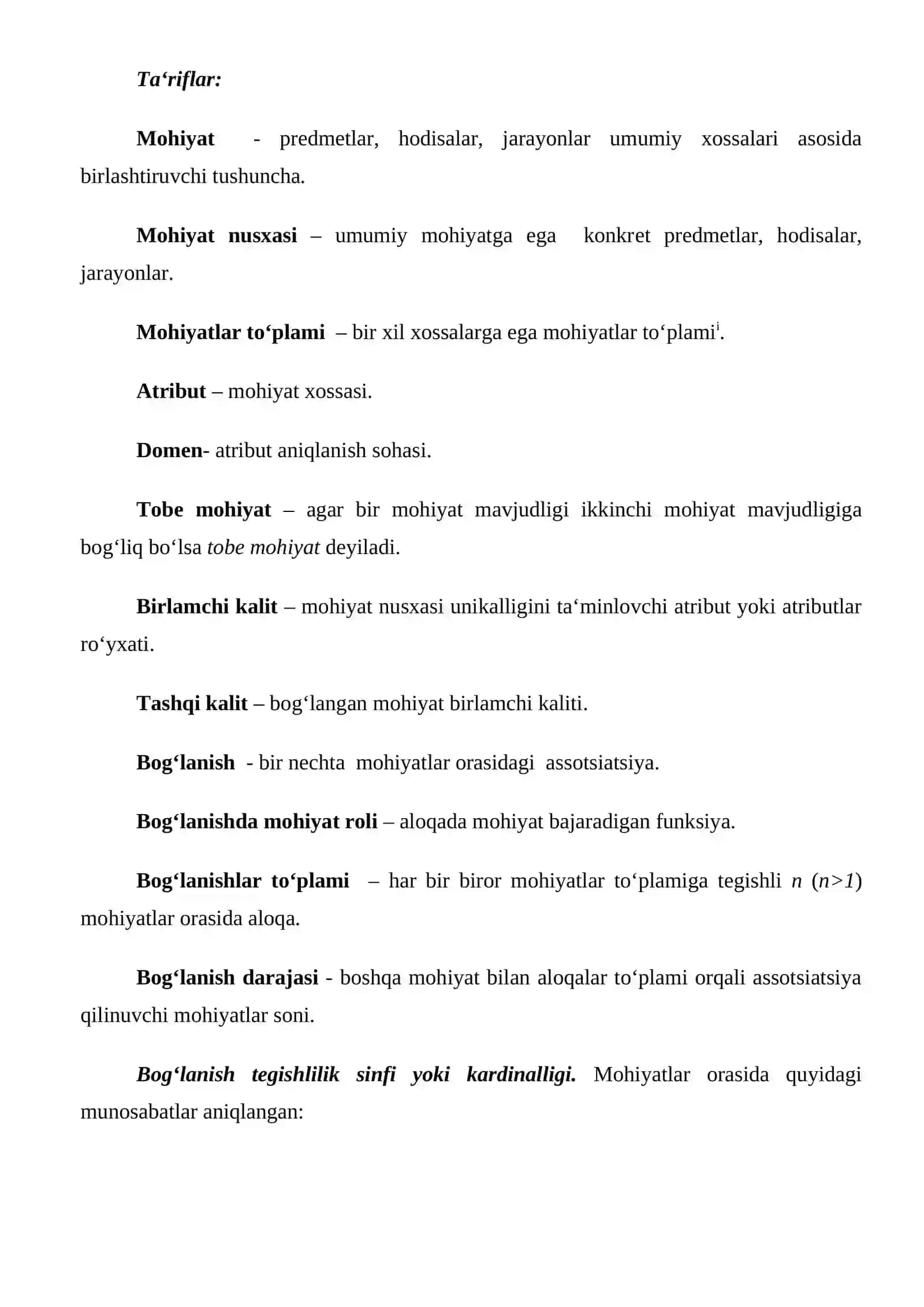 Geografik Ma’lumotlar bazalari (GIS):GISning asosiy qadiriyatlari ma’lumotlar bazalari turlari va ularni ishlatish sohalarini tashkil qilish 4