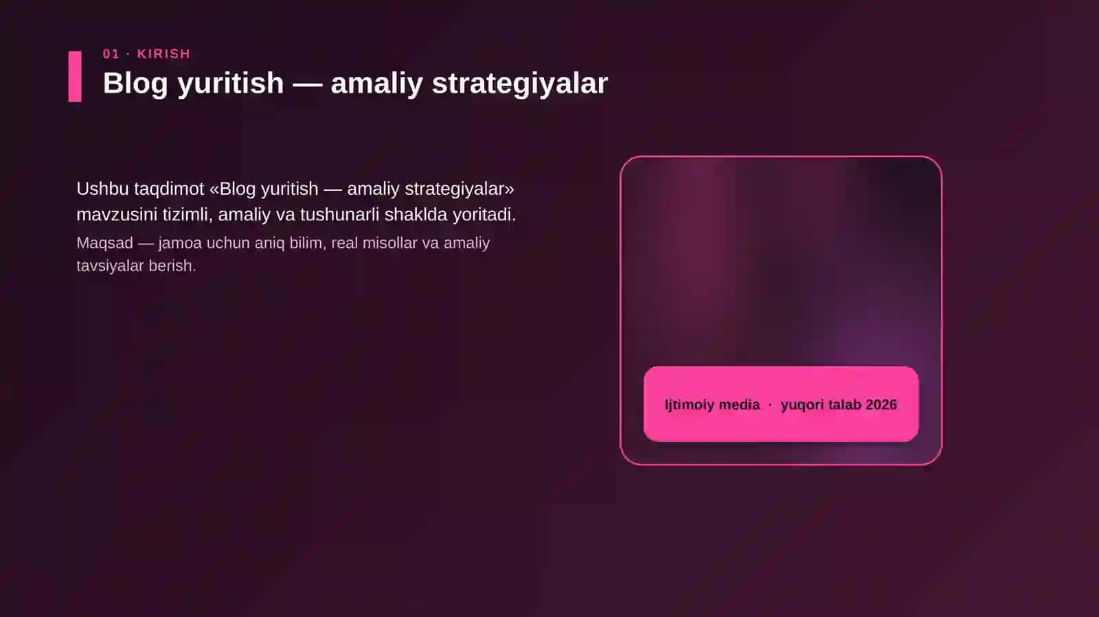 Blog yuritish — amaliy strategiyalar 4