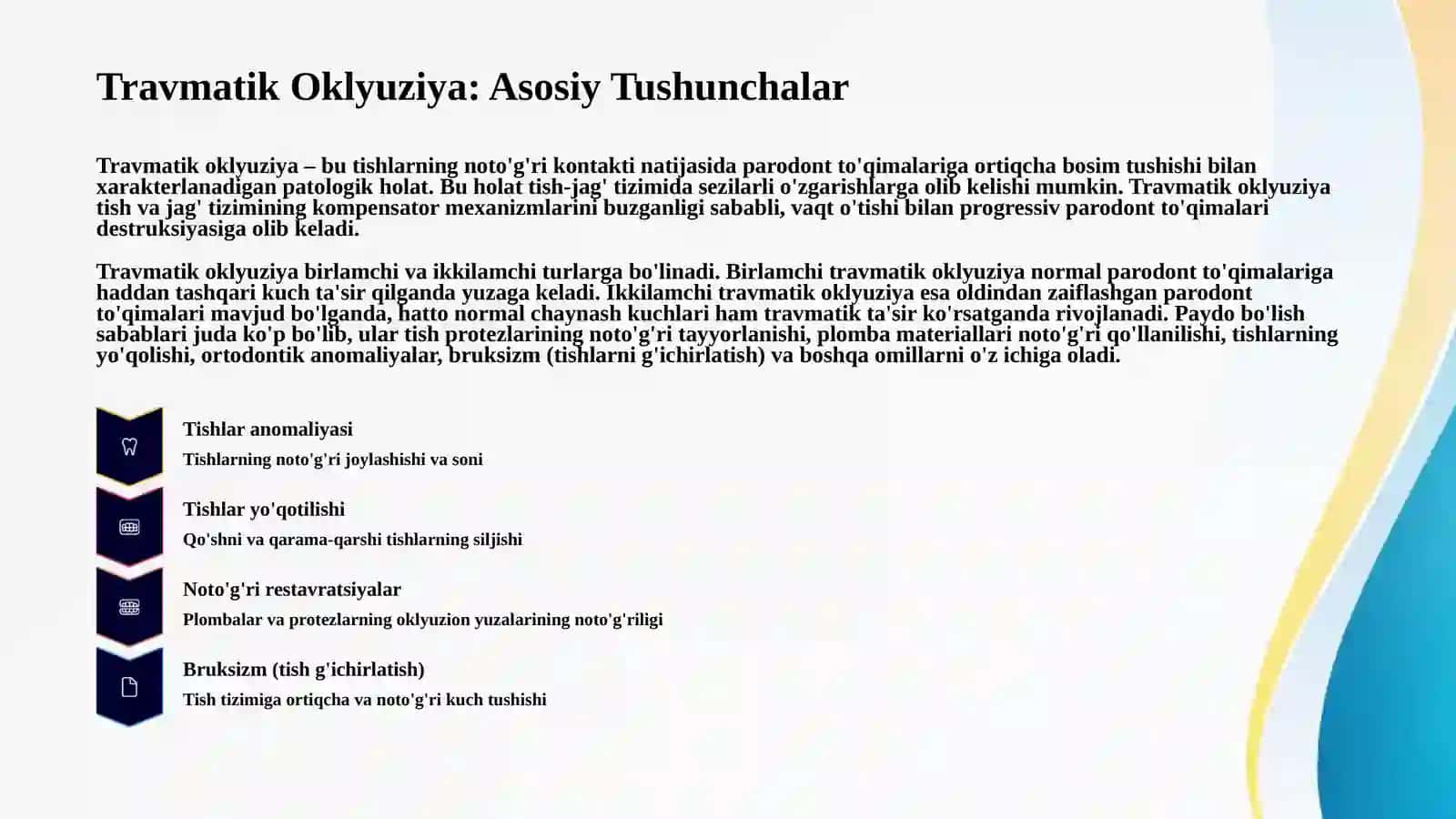 Tish Tuzilmasi va Moslashuv Mexanizmlari 4
