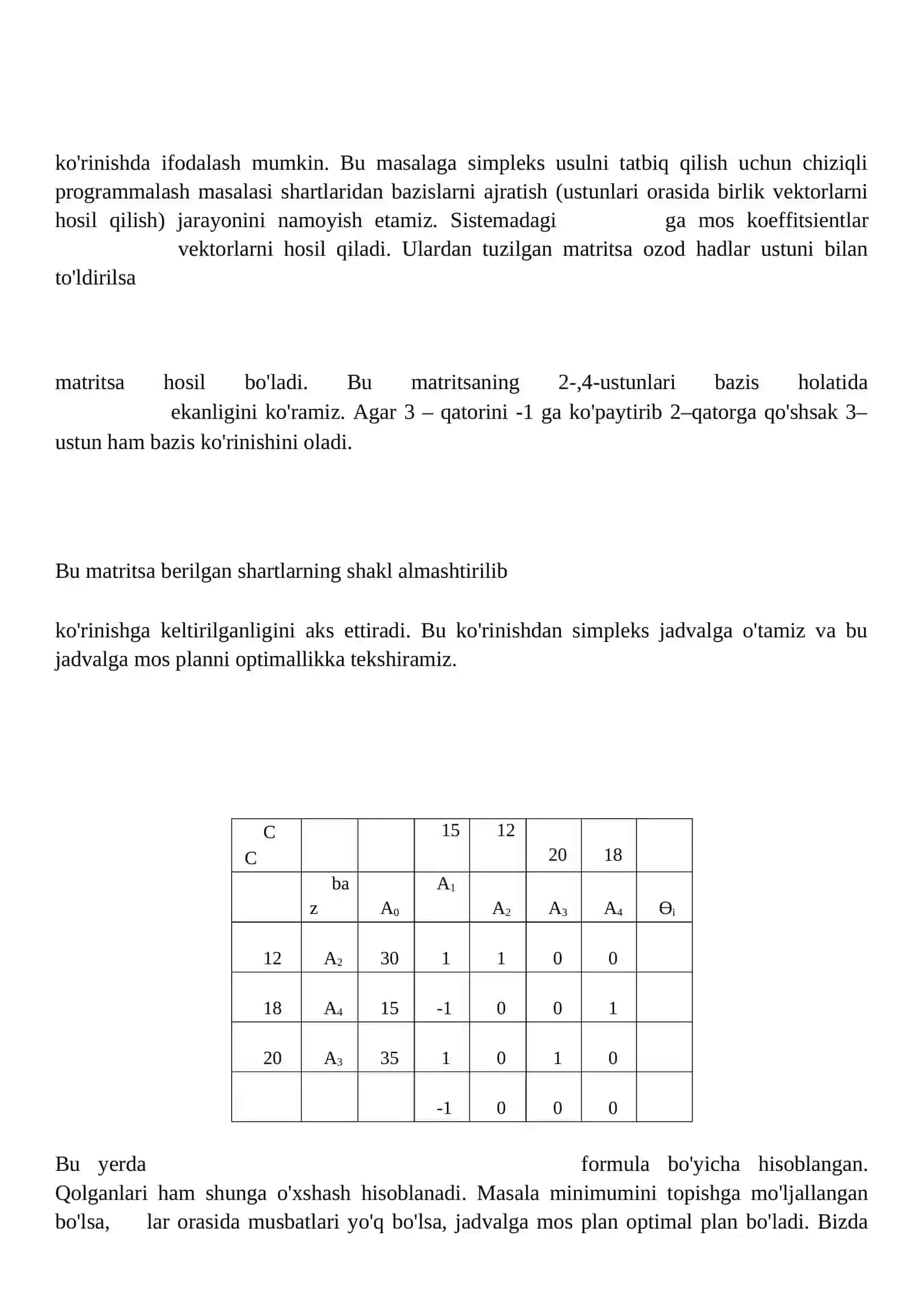 Chiziqli programmalashtirishning maxsus masalalari 4
