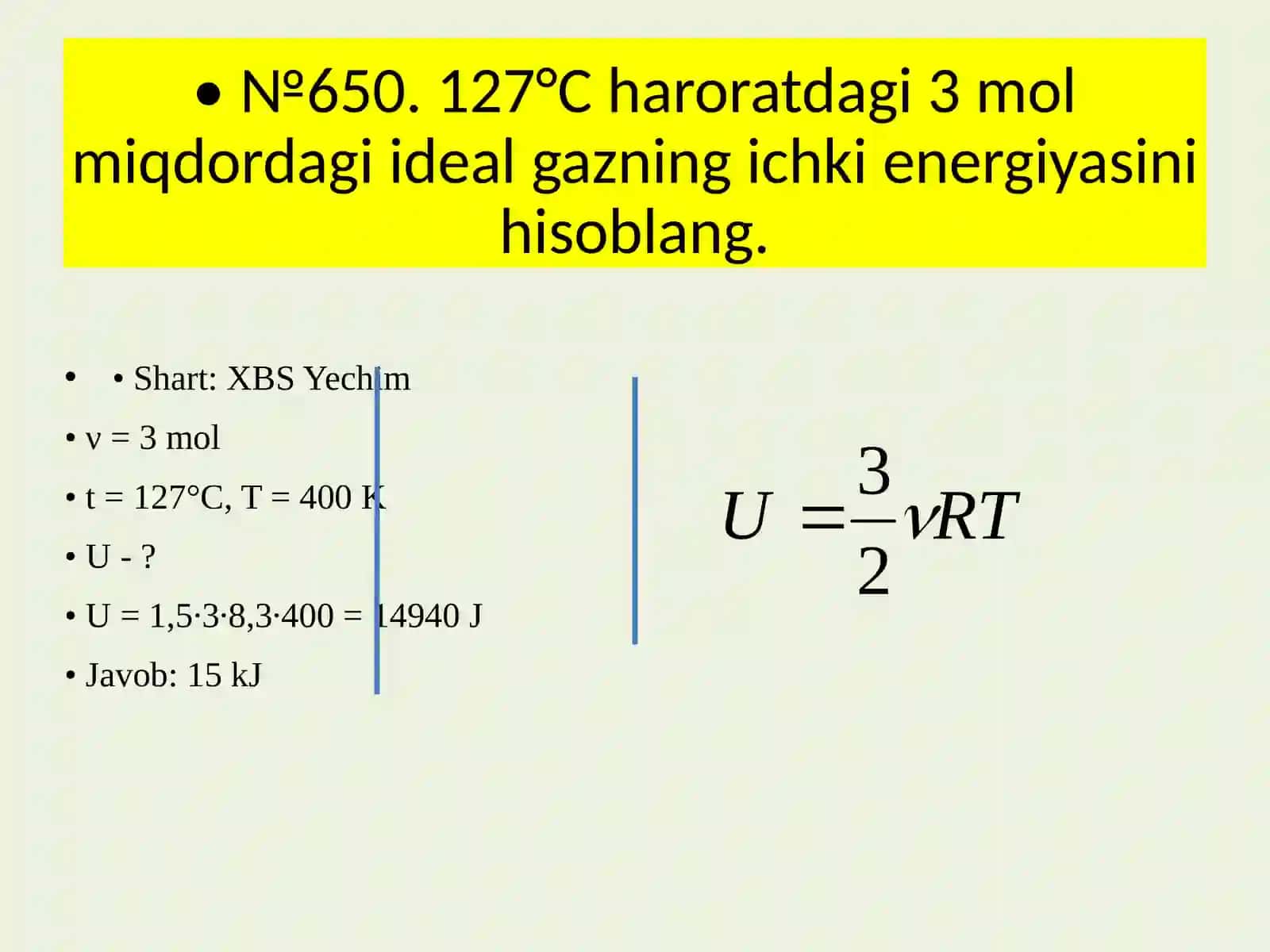 Fizika - Gazning bajargan ishi (10-sinf) 4