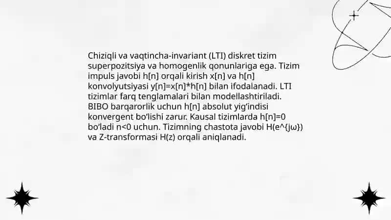 Diskret signallaming matematik modellari 4