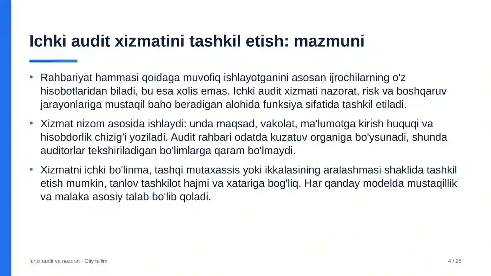davlat xususiy sheriklik loyihalarida ichki audit xizmatini tashkil etish 7349 4