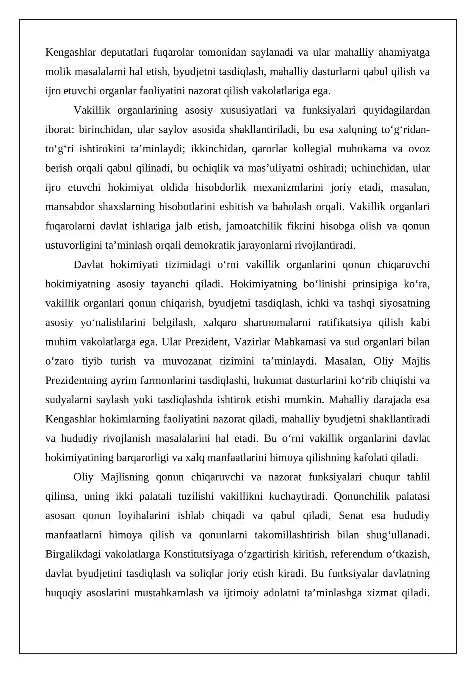 Davlat boshqaruvida vakillik organlari tizimi 4