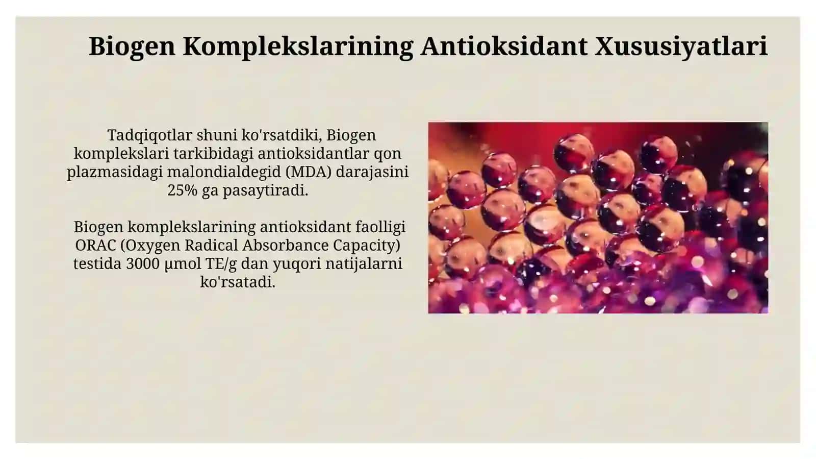 Biogen Faol Kompleks Birikmalar 4