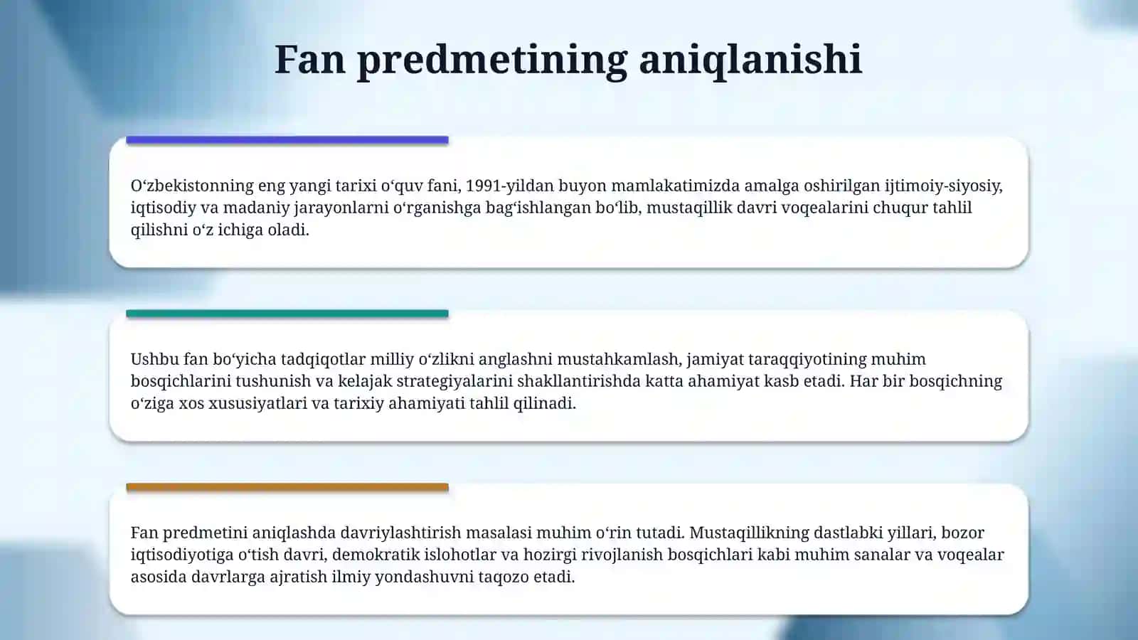 “O‘ZBEKISTONNING ENG YANGI TARIXI” 4
