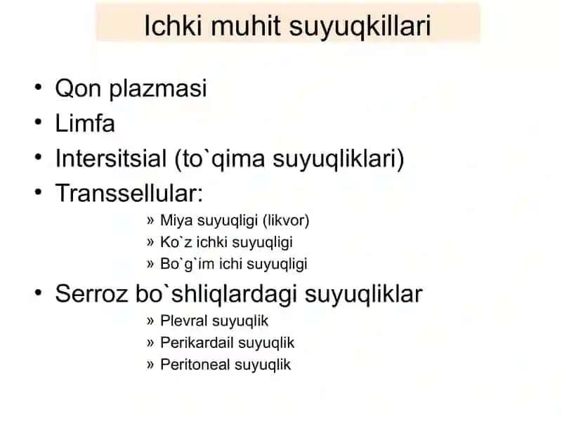 Ichki muhit Qon 4