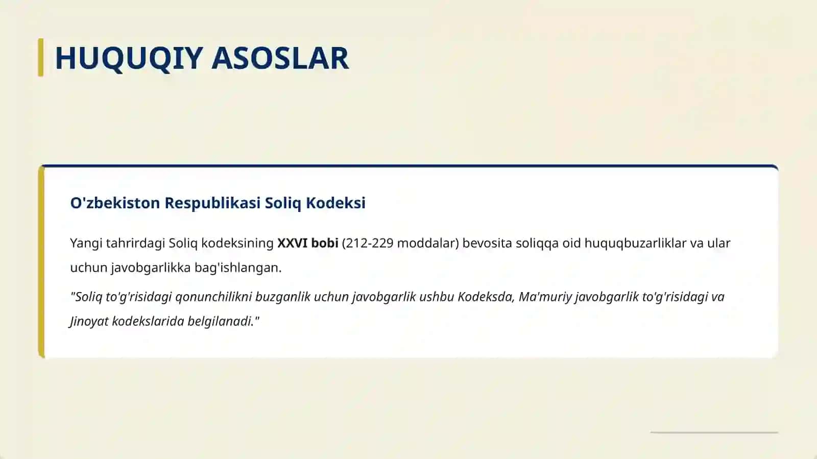 Soliqqa oid huquqbuzarliklar 4