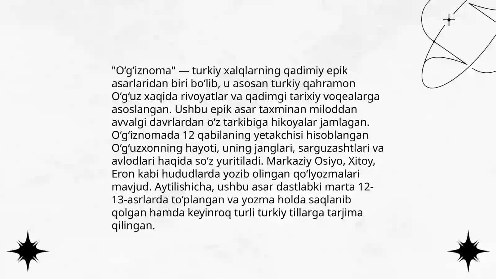 O‘g‘iznoma kitobiy eposdagi afsona va rivoyatlar 4