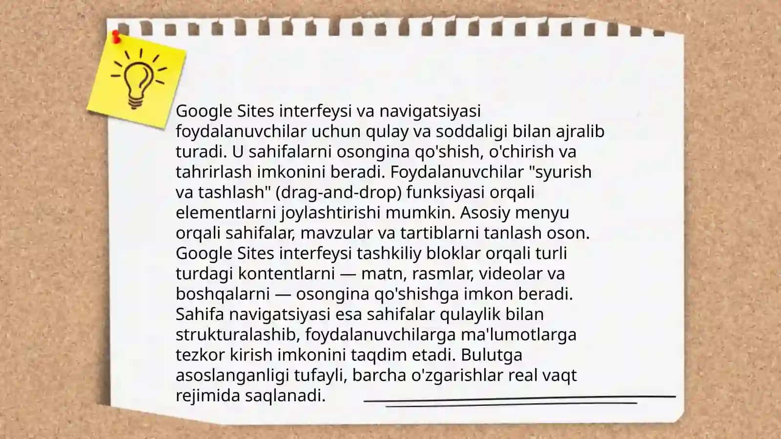 Google sitesda version sahifalar yaratish 4