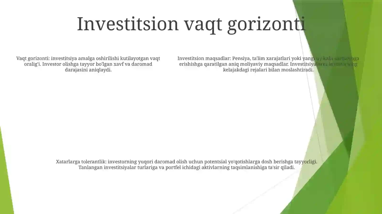 Investitsion Qarorlar Qabul Qilish Asoslari 4