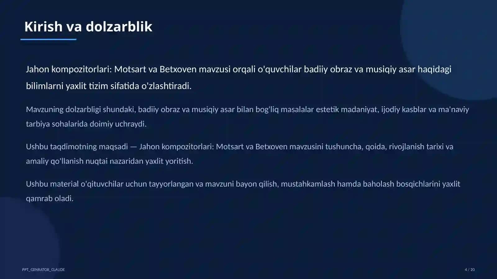 Jahon kompozitorlari: Motsart va Betxoven (6-sinf) 4