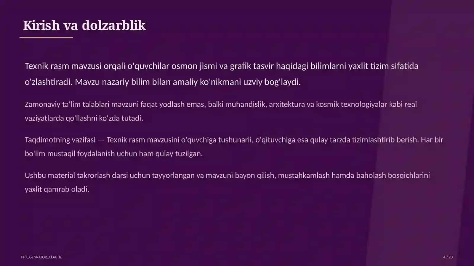Texnik rasm (8-sinf) 4