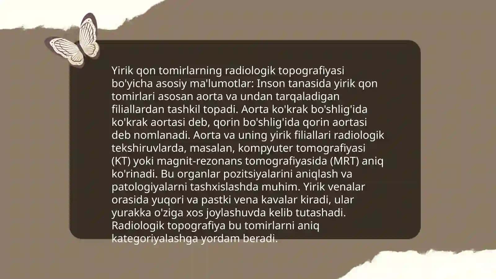 Yurak va yirik qon tomirlarning radiologik normal topografik anatomiyasi va fiziologiyasi 4