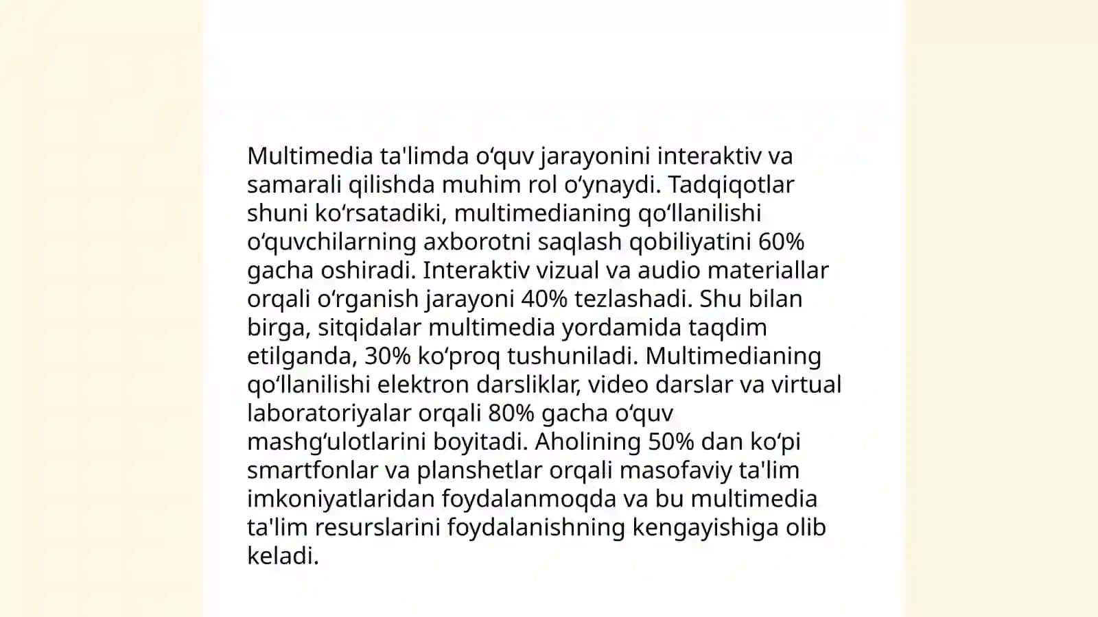 Multimedia dars tayyorlash 4