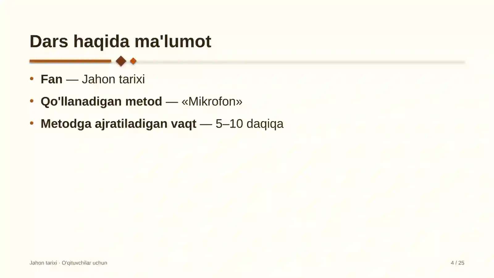 jahon tarixi darslarida mikrofon metodidan foydalanish 4576 4