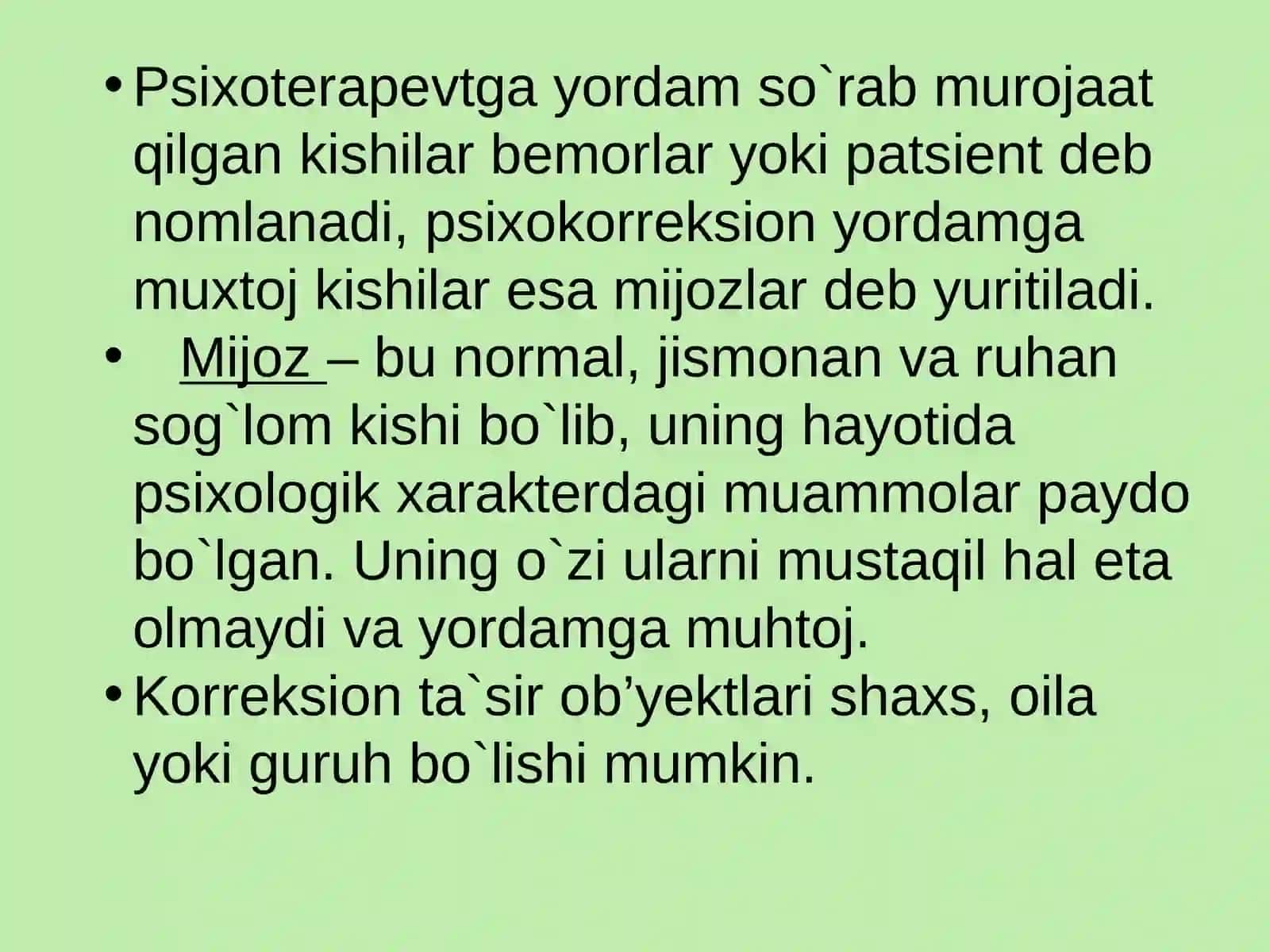 Konfliktlar bilan ishlashning psixologik an'analari 4
