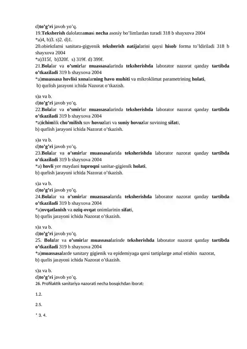 Bolalar va o’smirlar mahkamalarida joriy sanitary Nazorat olib bariw usillari 4