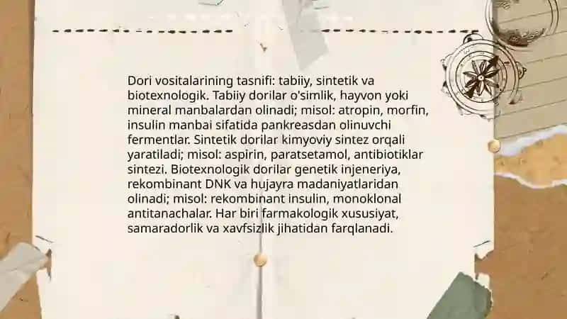 Dori vositalari, turlari va shakllari 4