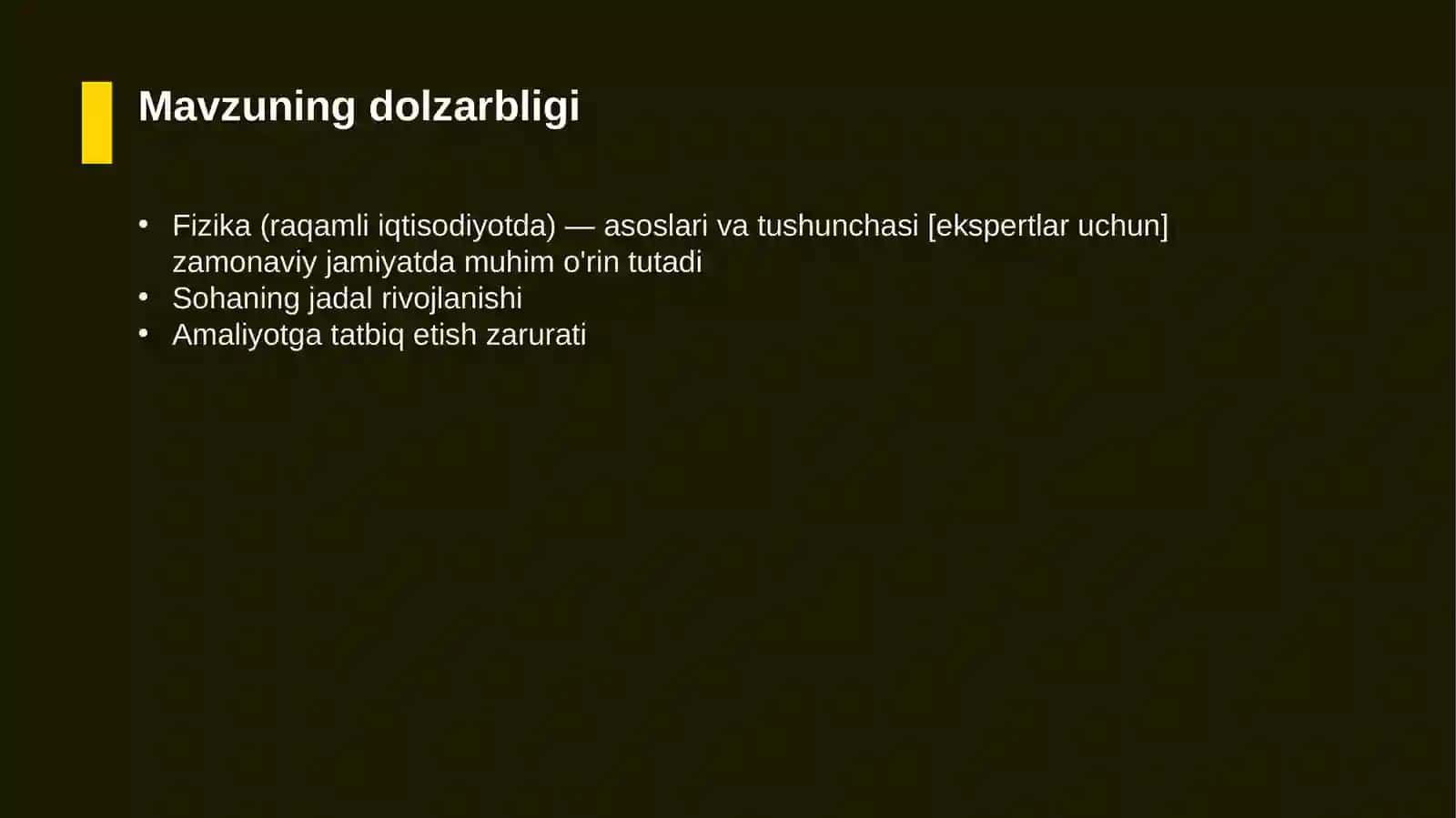 Fizika (raqamli iqtisodiyotda) — asoslari va tushunchasi [ekspertlar uchun] 4