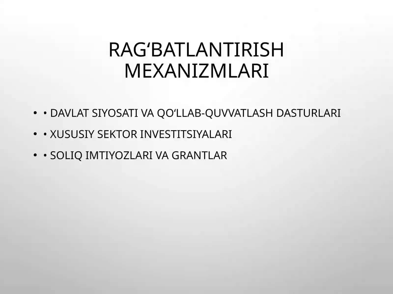 Ilmiy-Texnik Taraqqiyotni Rag‘batlantirish Mexanizmi 4