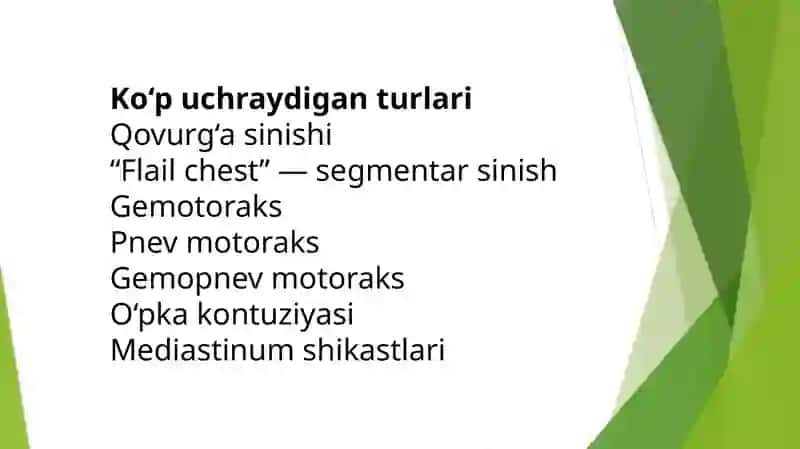 Koʻkrak qafasi travmalari 4