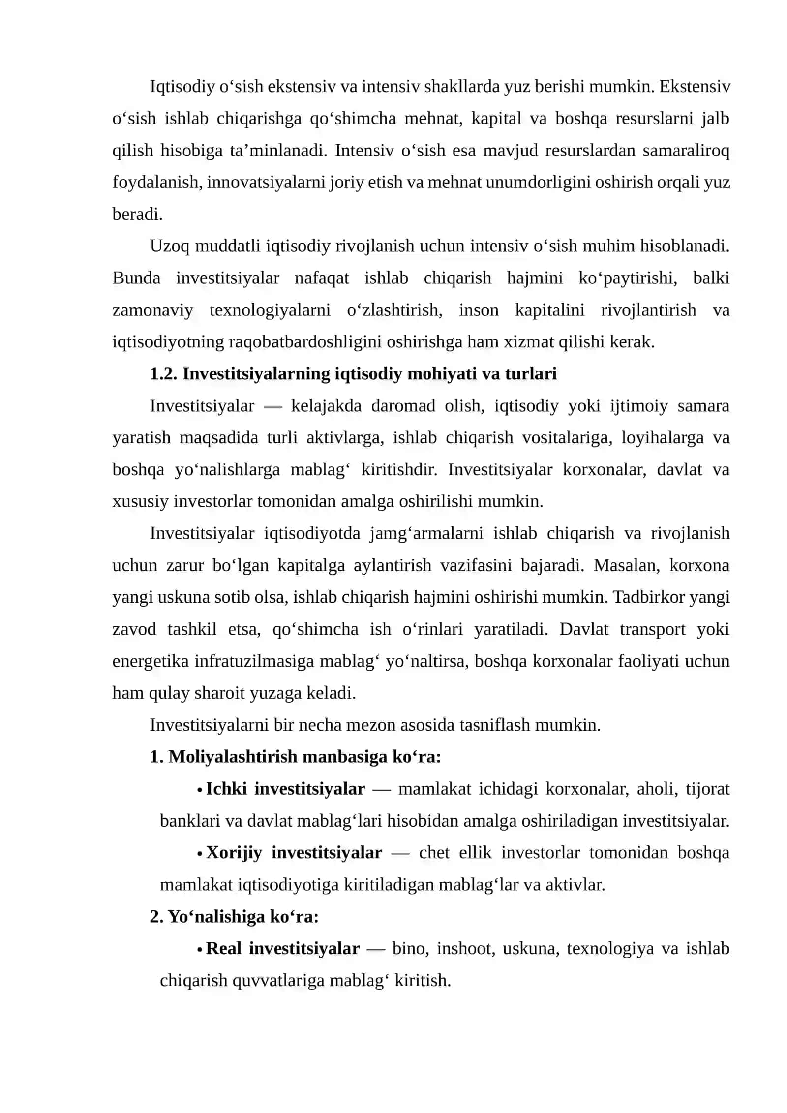 IQTISODIY O‘SISHNI RAG‘BATLANTIRISHDA INVESTITSIYALARNING ROLI 4