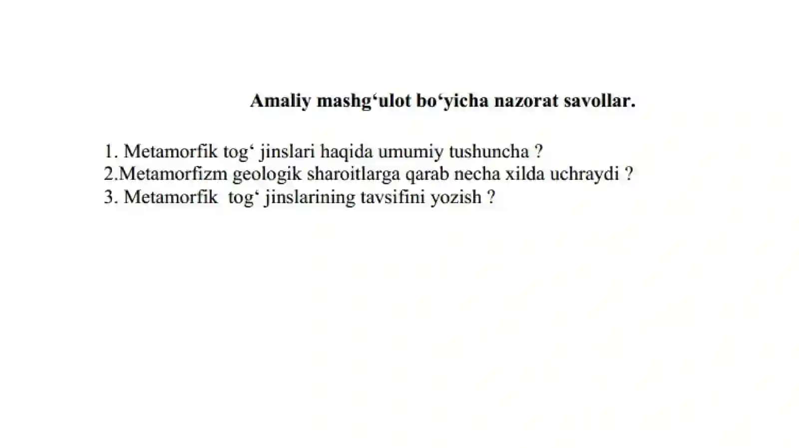 Metamorfik tog' jinslari 4