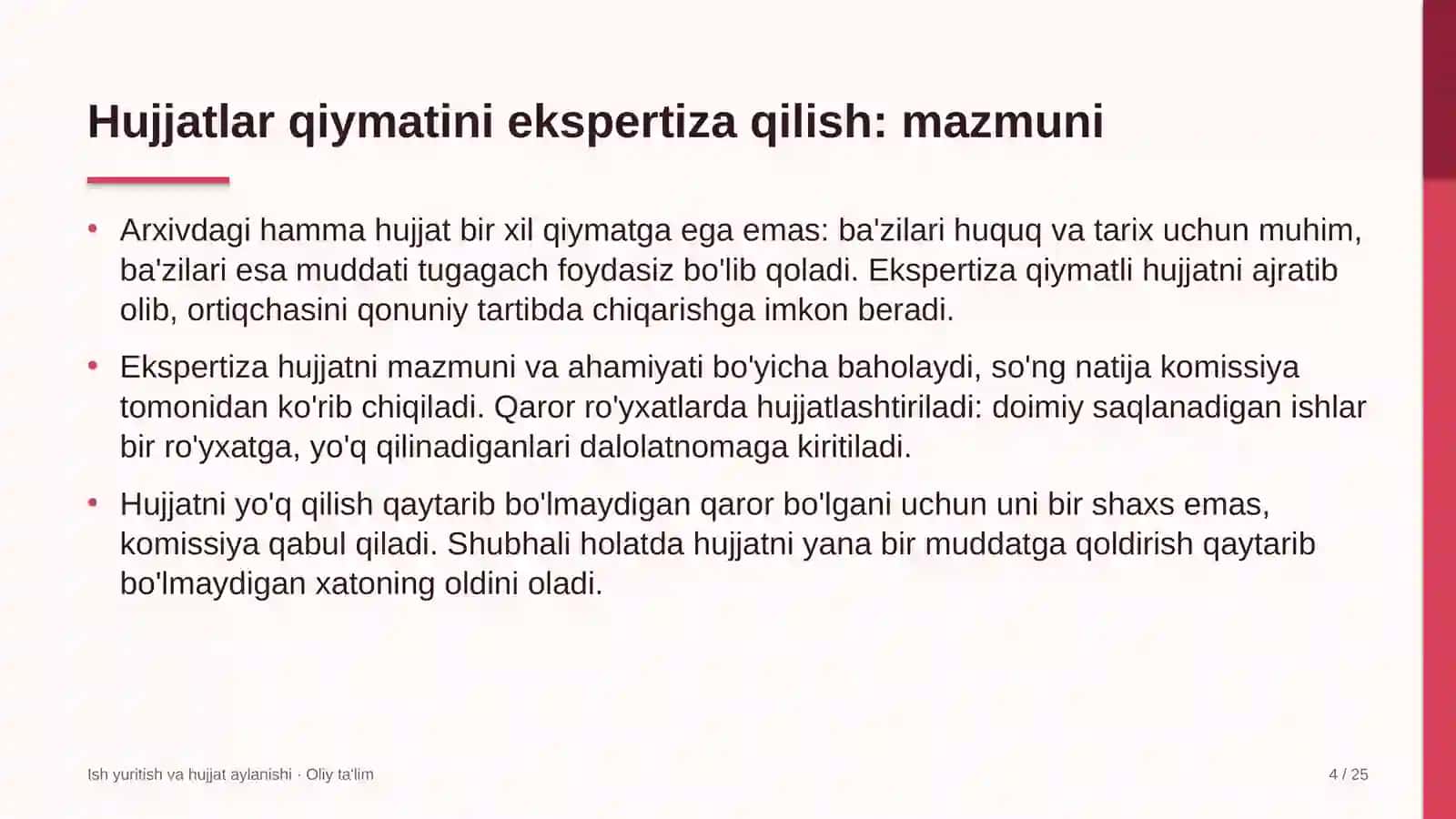 davlat byudjeti tizimida hujjatlar qiymatini ekspertiza qilish 5217 4