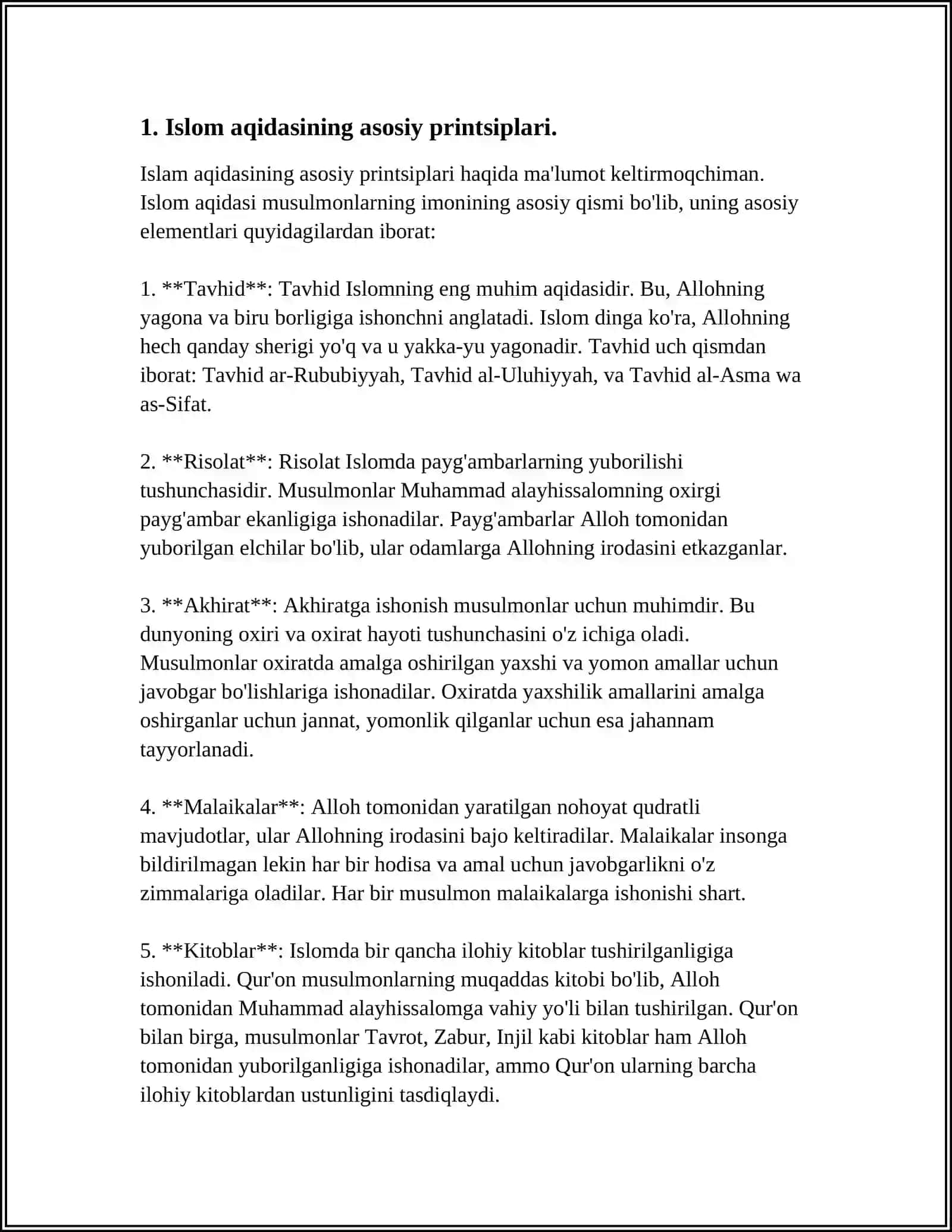 DINSHUNOSLIK FANIDAN ISLOM DININING AQIDAVIY YOʻNALISHLARI VA MAKTABLARI.MARKAZIY OSIYO TARIXIDA XANAFIYA MAZHABINING OʻRNI.OʻZBEKISTONDA FAOLIYAT YURITUVCHI DINIY TASHKILOTLAR MAVZUSIDA MUSTAQIL ISH 4