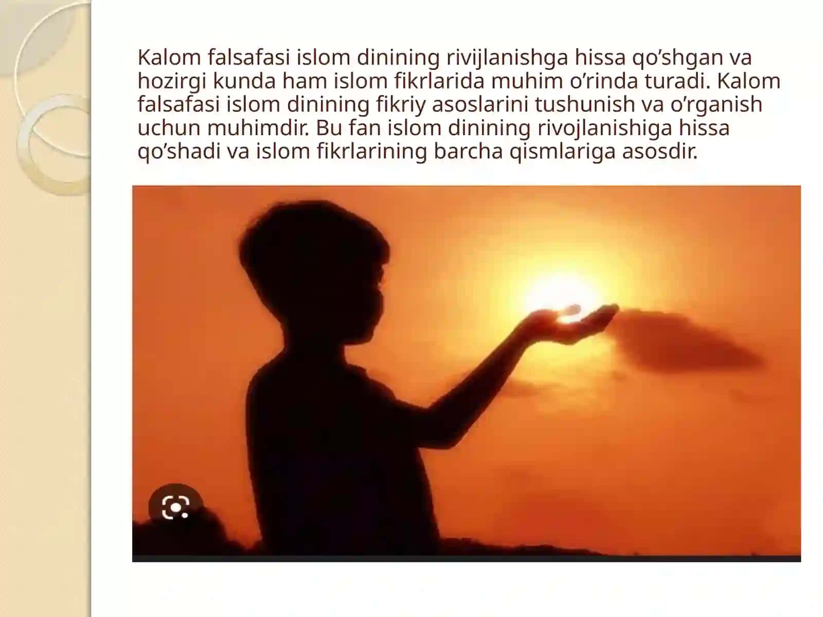 Kalomfalsafasi va fiqh 4