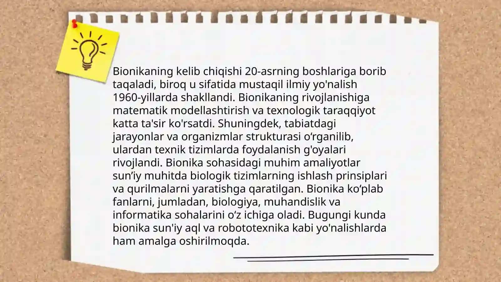 Bionika asoslari va uni inson hayotidagi o'rni 4