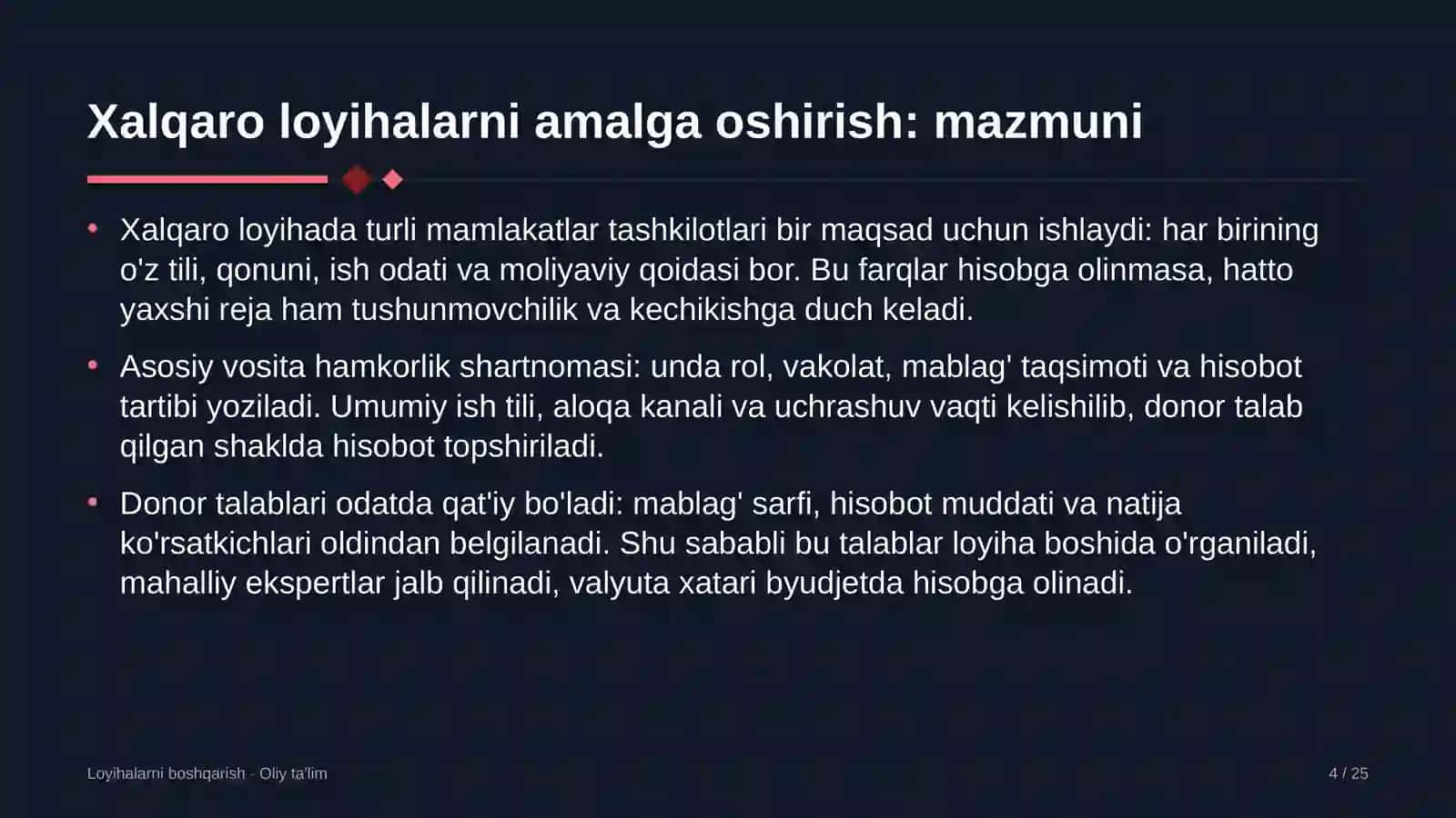 oziq ovqat sanoatida xalqaro loyihalarni amalga oshirish 4913 4