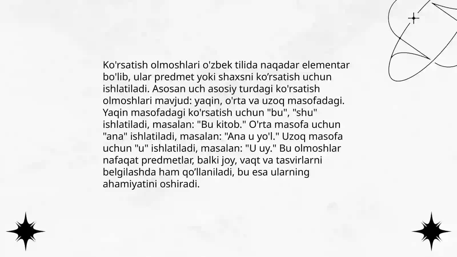 Ko'rsatish olmoshi 4