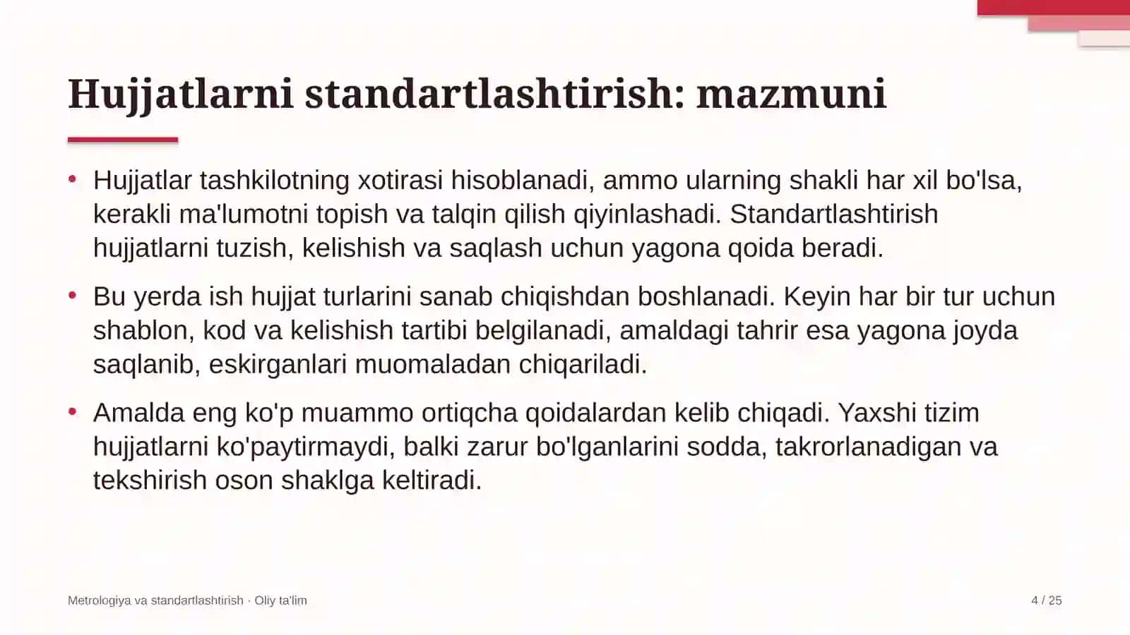 dorivor o'simliklar yetishtirishda hujjatlarni standartlashtirish 8945 4