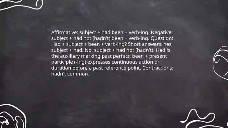 Past Perfect Simple and Past Perfect Continuous 4