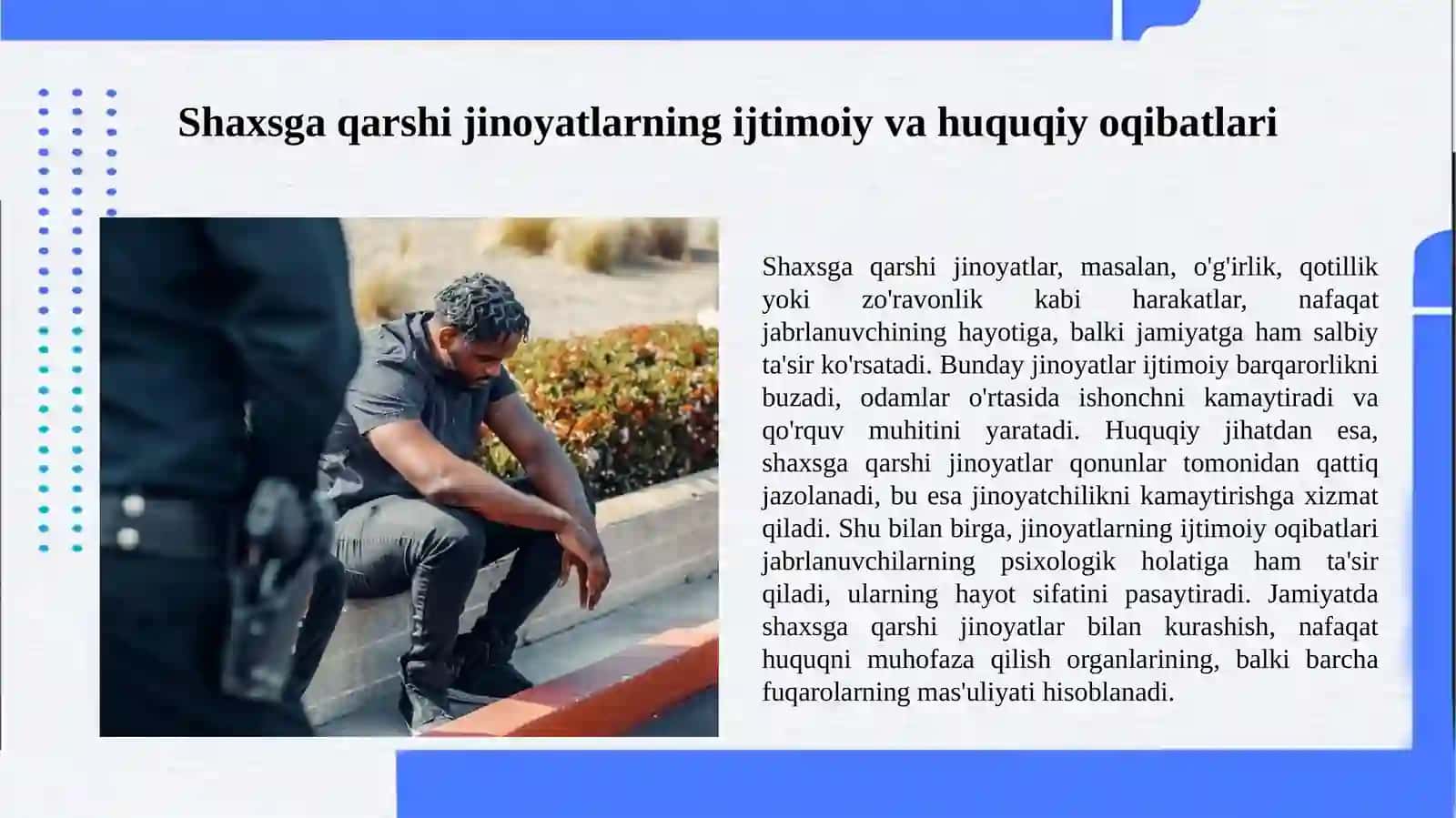 Shaxsga qarshi jinoyatlar 4